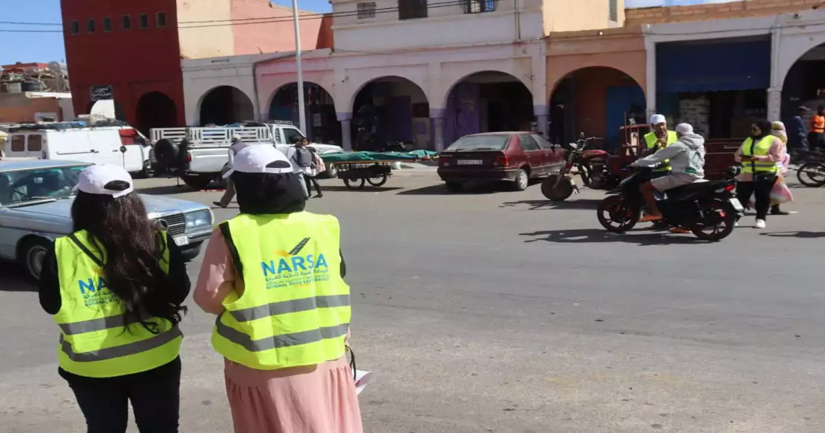 قافلة التوعية و التحسيس في مدينة طانطان "المحطة الطرقية"