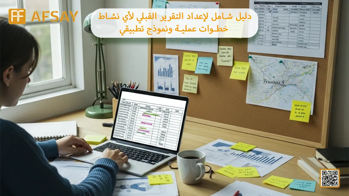 دليل شامل لإعداد التقرير القبلي لأي نشاط: خطوات عملية ونموذج تطبيقي